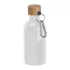 Rozsdamentes acél ivópalack karabinerrel, 400ml (ø 6,5 x 17 cm, Fehér)