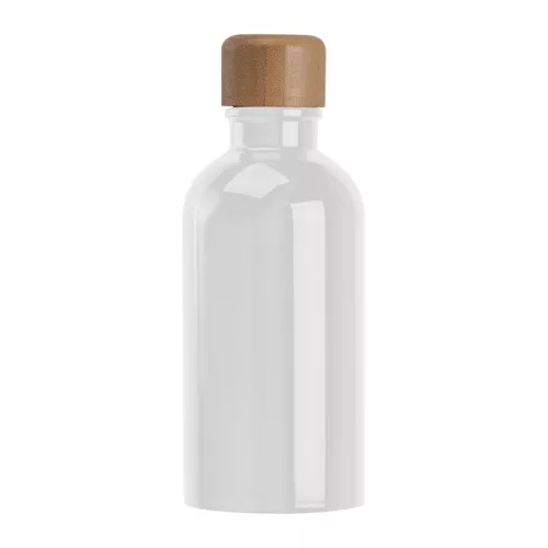 Rozsdamentes acél ivópalack karabinerrel, 400ml (ø 6,5 x 17 cm, Fehér)