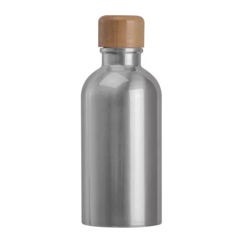 Rozsdamentes acél ivópalack karabinerrel, 400ml (ø 6,5 x 17 cm, Szürke)