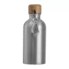 Rozsdamentes acél ivópalack karabinerrel, 400ml (ø 6,5 x 17 cm, Szürke)