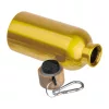 Rozsdamentes acél ivópalack karabinerrel, 400ml (ø 6,5 x 17 cm, Sárga)