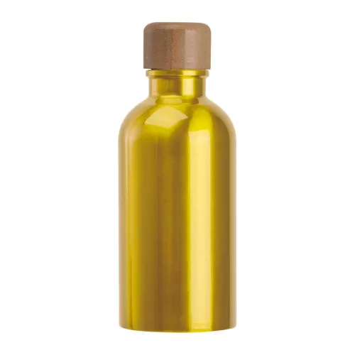 Rozsdamentes acél ivópalack karabinerrel, 400ml (ø 6,5 x 17 cm, Sárga)