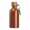 Rozsdamentes acél ivópalack karabinerrel, 400ml (ø 6,5 x 17 cm, Narancssárga)