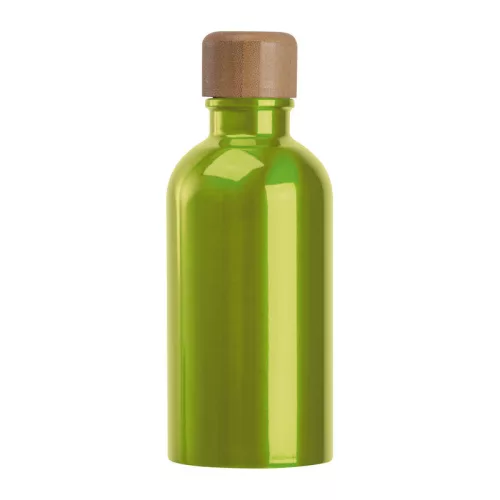 Rozsdamentes acél ivópalack karabinerrel, 400ml (ø 6,5 x 17 cm, Világos Zöld)