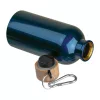 Rozsdamentes acél ivópalack karabinerrel, 400ml (ø 6,5 x 17 cm, Sötétkék)