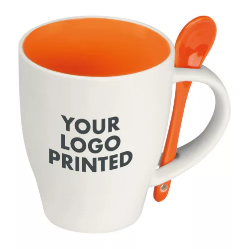 Kerámia bögre szett, 250 ml (ø 8,5 × 9,8 cm, Narancssárga)