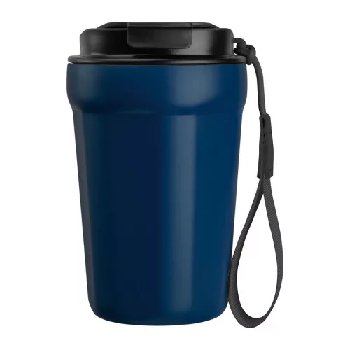 Rozsdamentes acél termoszbögre, 350ml (ø 8,8 x 14 cm, Sötétkék)