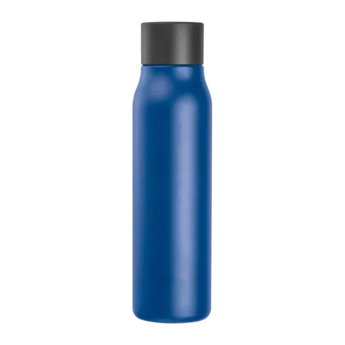 Vákuumszigetelt termosz karabinerrel, 600 ml (ø 6,5 x 25 cm, Kék)