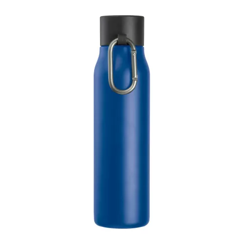 Vákuumszigetelt termosz karabinerrel, 600 ml (ø 6,5 x 25 cm, Kék)