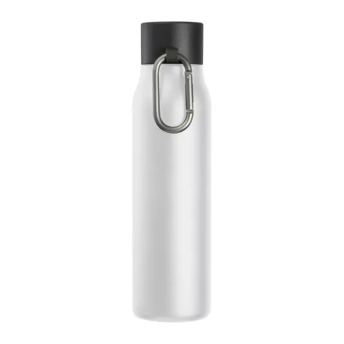 Vákuumszigetelt termosz karabinerrel, 600 ml (ø 6,5 x 25 cm, Fehér)