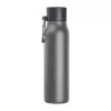 Vákuumszigetelt termosz karabinerrel, 600 ml (ø 6,5 x 25 cm, Sötétszürke)