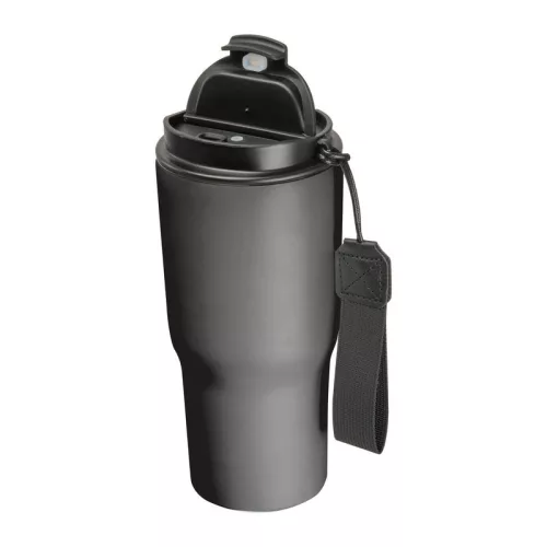 Rozsdamentes acél termoszbögre, 550 ml (ø 8,5 x 19,5 cm, Fekete)