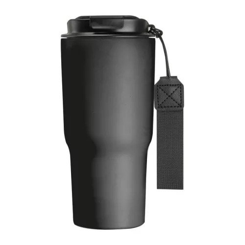 Rozsdamentes acél termoszbögre, 550 ml (ø 8,5 x 19,5 cm, Fekete)