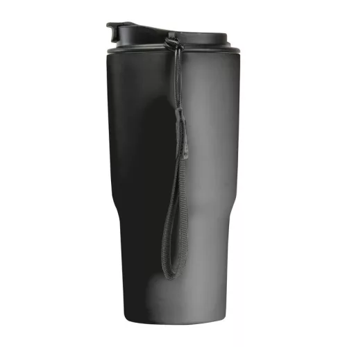 Rozsdamentes acél termoszbögre, 550 ml (ø 8,5 x 19,5 cm, Fekete)