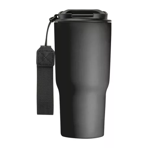 Rozsdamentes acél termoszbögre, 550 ml (ø 8,5 x 19,5 cm, Fekete)