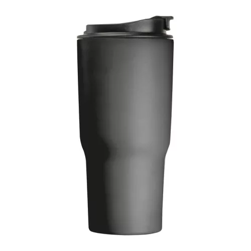Rozsdamentes acél termoszbögre, 550 ml (ø 8,5 x 19,5 cm, Fekete)