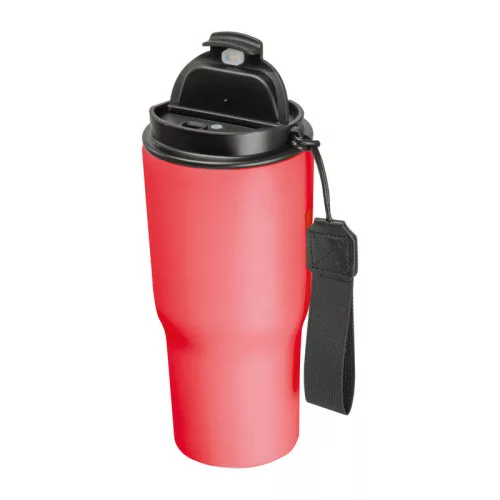Rozsdamentes acél termoszbögre, 550 ml (ø 8,5 x 19,5 cm, Piros)