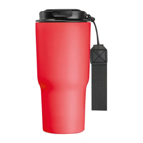 Rozsdamentes acél termoszbögre, 550 ml (ø 8,5 x 19,5 cm, Piros)