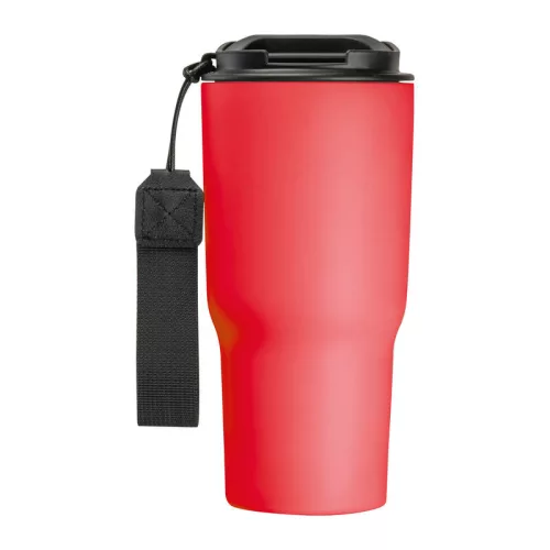 Rozsdamentes acél termoszbögre, 550 ml (ø 8,5 x 19,5 cm, Piros)