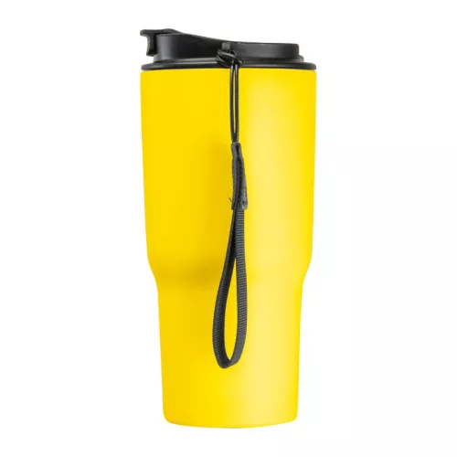 Rozsdamentes acél termoszbögre, 550 ml (ø 8,5 x 19,5 cm, Sárga)