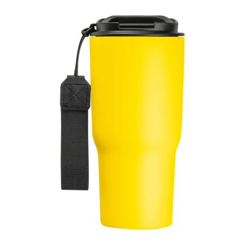 Rozsdamentes acél termoszbögre, 550 ml (ø 8,5 x 19,5 cm, Sárga)
