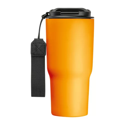 Rozsdamentes acél termoszbögre, 550 ml (ø 8,5 x 19,5 cm, Narancssárga)