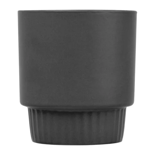 Matt kerámia bögre, 300 ml (ø 8,5 x 9,5 cm, Fekete)