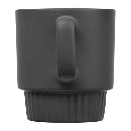 Matt kerámia bögre, 300 ml (ø 8,5 x 9,5 cm, Fekete)