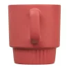 Matt kerámia bögre, 300 ml (ø 8,5 x 9,5 cm, Piros)