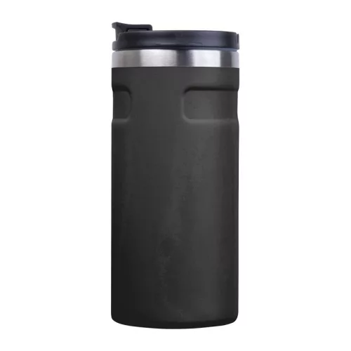 Vákuumszigetelt termoszbögre, 450 ml (ø 7,8 x 18,7 cm, Fekete)