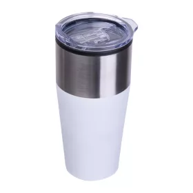   Termoszbögre műanyag belsővel, 600 ml (ø 8,8 x 19,3 cm, Fehér)