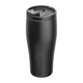   Vákuumszigetelt acél termoszbögre, 500 ml (ø 7,8 x 19 cm, Fekete)