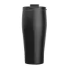 Vákuumszigetelt acél termoszbögre, 500 ml (ø 7,8 x 19 cm, Fekete)