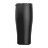 Vákuumszigetelt acél termoszbögre, 500 ml (ø 7,8 x 19 cm, Fekete)