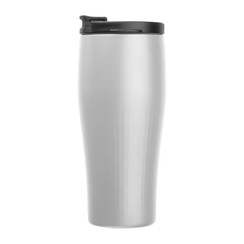 Vákuumszigetelt acél termoszbögre, 500 ml (ø 7,8 x 19 cm, Fehér)
