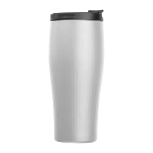 Vákuumszigetelt acél termoszbögre, 500 ml (ø 7,8 x 19 cm, Fehér)