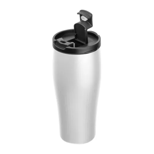 Vákuumszigetelt acél termoszbögre, 500 ml (ø 7,8 x 19 cm, Fehér)