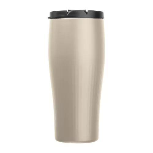 Vákuumszigetelt acél termoszbögre, 500 ml (ø 7,8 x 19 cm, Bézs)