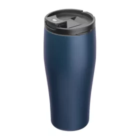   Vákuumszigetelt acél termoszbögre, 500 ml (ø 7,8 x 19 cm, Sötétkék)