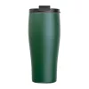 Vákuumszigetelt acél termoszbögre, 500 ml (ø 7,8 x 19 cm, Sötétzöld)