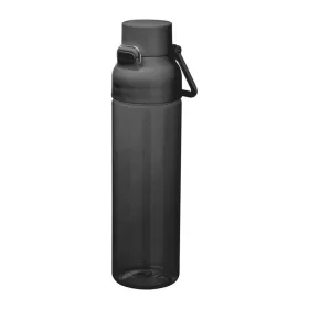   Átlátszó tritán ivópalack, 750 ml (ø 7 x 27,2 cm, Fekete)