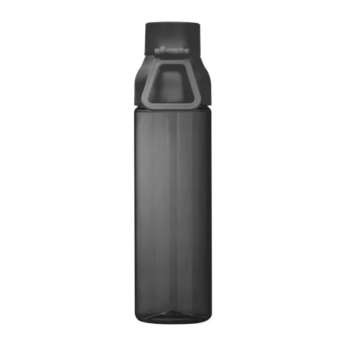 Átlátszó tritán ivópalack, 750 ml (ø 7 x 27,2 cm, Fekete)