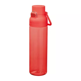   Átlátszó tritán ivópalack, 750 ml (ø 7 x 27,2 cm, Piros)
