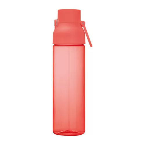 Átlátszó tritán ivópalack, 750 ml (ø 7 x 27,2 cm, Piros)