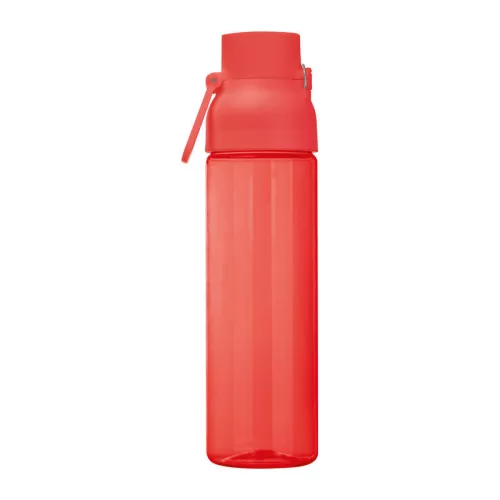 Átlátszó tritán ivópalack, 750 ml (ø 7 x 27,2 cm, Piros)