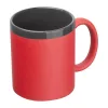 Gumírozott kerámia bögre, 300 ml (ø 8,2 x 9,6 cm, Piros)