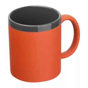   Gumírozott kerámia bögre, 300 ml (ø 8,2 x 9,6 cm, Narancssárga)