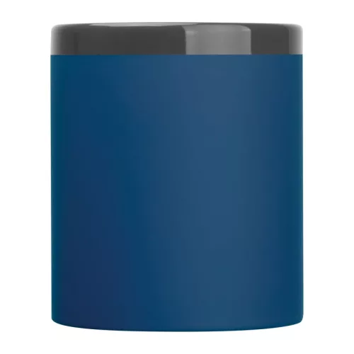 Gumírozott kerámia bögre, 300 ml (ø 8,2 x 9,6 cm, Sötétkék)