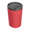 Gumírozott kerámia utazó pohár, 400 ml (ø 8,9 x 13,5 cm, Piros)