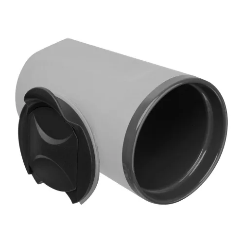 Gumírozott kerámia utazó pohár, 400 ml (ø 8,9 x 13,5 cm, Szürke)